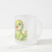 Dinosaur Frosted Glass Mug (Devant droit)