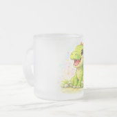 Dinosaur Frosted Glass Mug (Devant gauche)