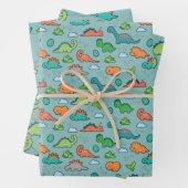 Dinosaur Fun Wrapping Feuilles de papier (En situation)