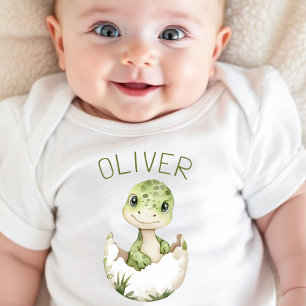 Dinosaur gepersonaliseerde genderneutrale Dino Romper