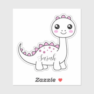 Dinosaur Gepersonaliseerde Naam Grappig Leuk Sticker