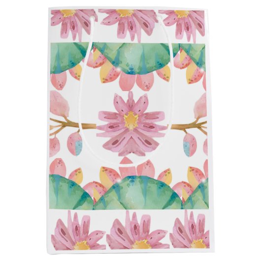 Dinosaur Gift Bag for Girls Medium Cadeauzakje (Voorkant)