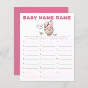 Dinosaur Girl Name Shower Game