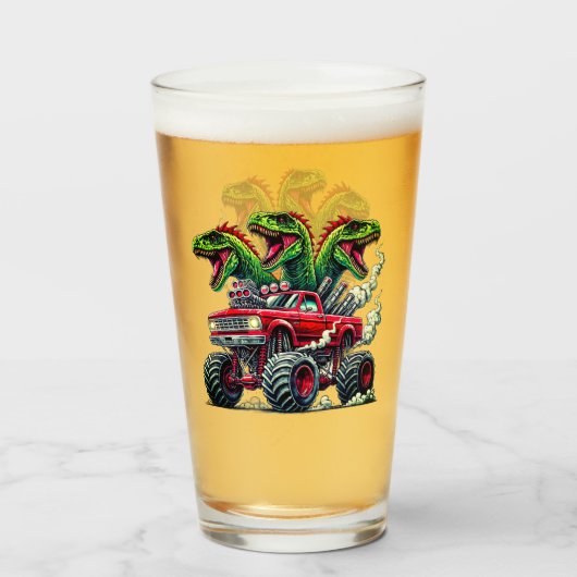 Dinosaur  glas (Voorkant gevuld)