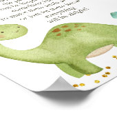 Dinosaur Green couches tard la nuit jeu poster (Coin)