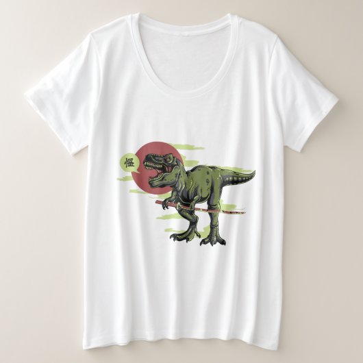 Dinosaur Grote Maat T-shirt (Design voorkant)