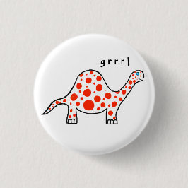 Dinosaur Grr. Button Badge