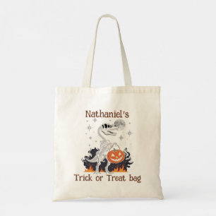 Dinosaur Halloween Trick ou Sac fourre-tout de tra