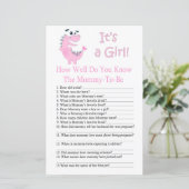 Dinosaur Hoe goed ken je het baby shower spel? (Staand voorkant)