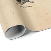  Dinosaur Illustratie Retro Dinosauriërs Cadeaupapier (Rol Hoek)