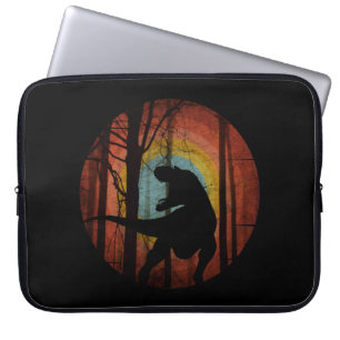 DINOSAUR IN HET BOS WILD WOUD LAPTOP SLEEVE