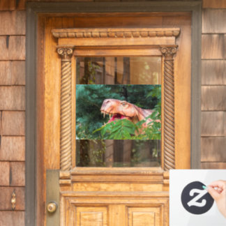 Dinosaur in the forest.  raamsticker