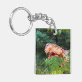 Dinosaur in the forest.  sleutelhanger (Voorkant Links)