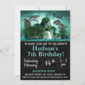 Dinosaur invitation anniversaire (Devant)