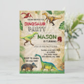 Dinosaur invitation anniversaire (Debout devant)