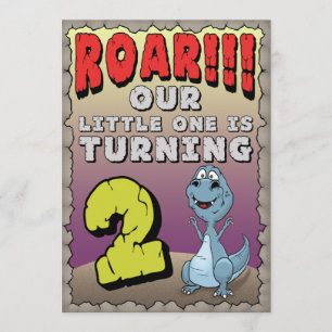 Dinosaur Invitation Anniversaire 2 Ans