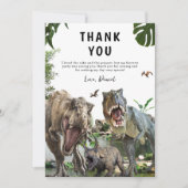 Dinosaur invitation anniversaire Dino T-Rex annive (Devant)