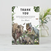 Dinosaur invitation anniversaire Dino T-Rex annive (Debout devant)