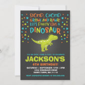 Dinosaur Invitation Anniversaire Dinosaur Dinosaur (Devant)