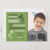 Dinosaur Invitation Anniversaire Dinosaur Fossil P (Devant)