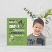 Dinosaur Invitation Anniversaire Dinosaur Fossil P (Debout devant)