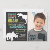 Dinosaur Invitation Anniversaire Dinosaur Fossil P (Devant)