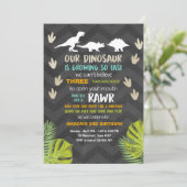 Dinosaur invitation anniversaire Dinosaur Party Ch (Debout devant)