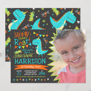 Dinosaur Invitation Anniversaire Dinosaur Roar Par