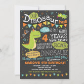 Dinosaur Invitation Anniversaire Dinosaur Roar Par (Devant)