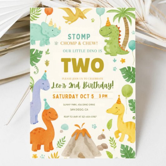 Dinosaur Invitation Anniversaire, Dinosaure ÉDITAB