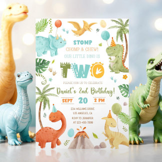 Dinosaur Invitation Anniversaire, Dinosaure ÉDITAB