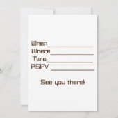 Dinosaur invitation anniversaire garçon (Dos)