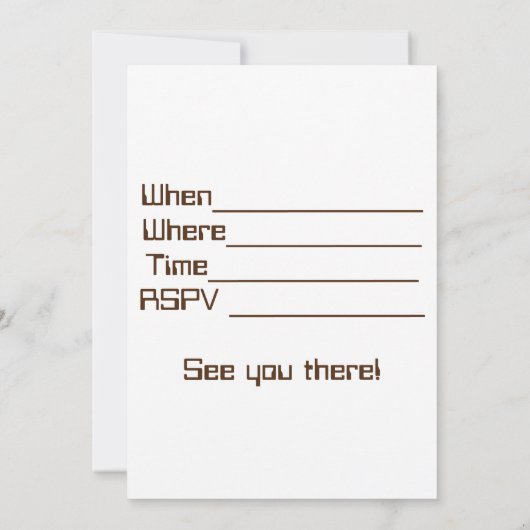 Dinosaur invitation anniversaire garçon (Dos)