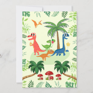 Dinosaur Invitation Anniversaire T REX Carte Anniv
