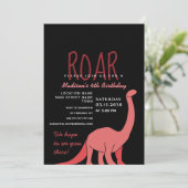 Dinosaur Invitation d'anniversaire (Debout devant)