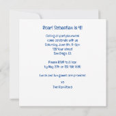 Dinosaur invitation d'anniversaire, animaux de la  (Dos)