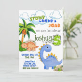 Dinosaur invitation de cinq ans (Debout devant)