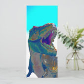 Dinosaur Invitation Kaart (Staand voorkant)