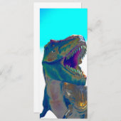 Dinosaur Invitation Kaart (Voorkant / Achterkant)