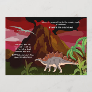 Dinosaur Invitation Kaart