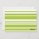 Dinosaur Invitation Stomp and Chomp First Birthday Kaart (Achterkant)