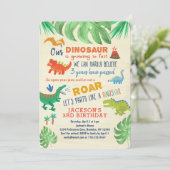 Dinosaur Invitations Anniversaire Garçons Dinosaur (Debout devant)