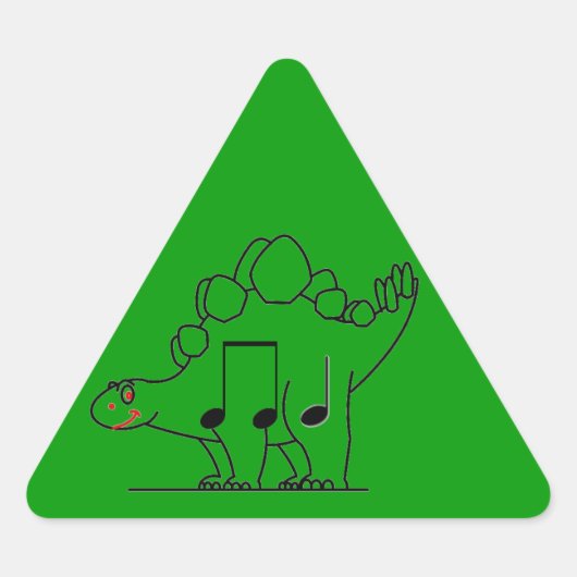 Dinosaur IPA Driehoek Sticker (Voorkant)
