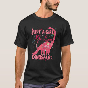 Dinosaur is gewoon een meisje dat van Dinosauriërs T-shirt
