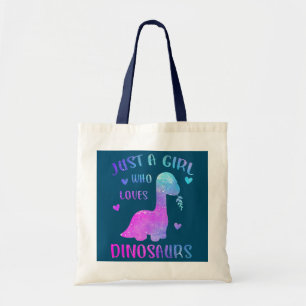 Dinosaur is gewoon een meisje dat van Dinosauriërs Tote Bag