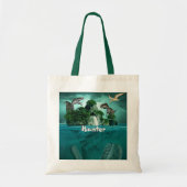 Dinosaur Island Gepersonaliseerd Tote Bag (Voorkant)