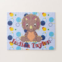 Dinosaur Jigsaw Puzzle Kids Name Learning Game