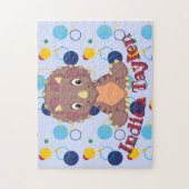 Dinosaur Jigsaw Puzzle Kids Name Learning Game (Vertical)