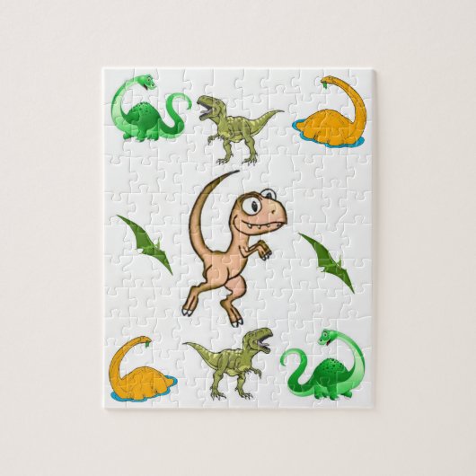 Dinosaur Jigzaag Puzzle Legpuzzel (Verticaal)