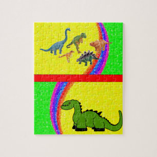 Dinosaur Jigzaag Puzzle Legpuzzel